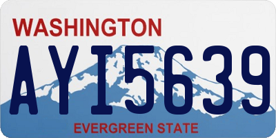 WA license plate AYI5639