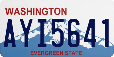 WA license plate AYI5641