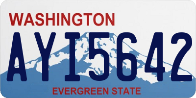 WA license plate AYI5642