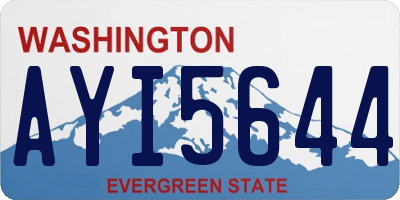WA license plate AYI5644