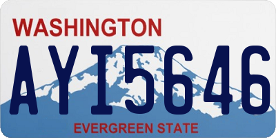 WA license plate AYI5646