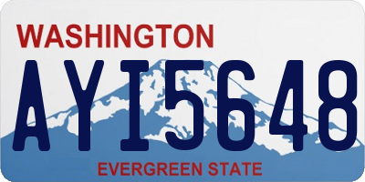 WA license plate AYI5648