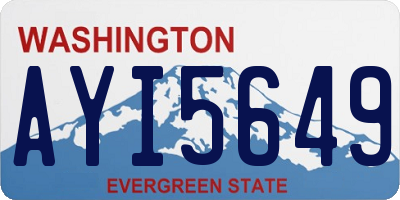 WA license plate AYI5649
