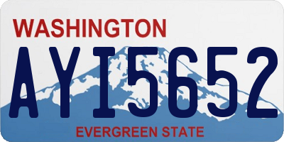 WA license plate AYI5652