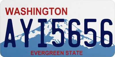 WA license plate AYI5656