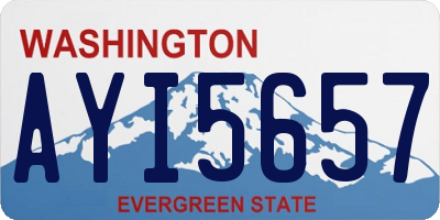 WA license plate AYI5657