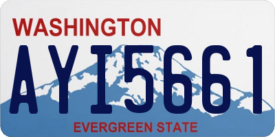 WA license plate AYI5661