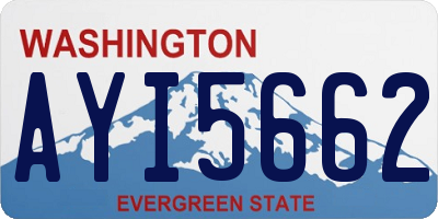 WA license plate AYI5662