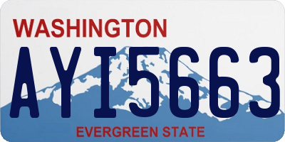 WA license plate AYI5663