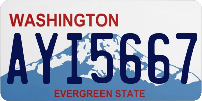 WA license plate AYI5667