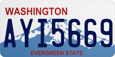 WA license plate AYI5669