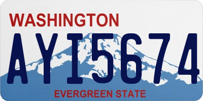 WA license plate AYI5674