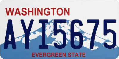 WA license plate AYI5675