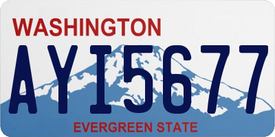 WA license plate AYI5677
