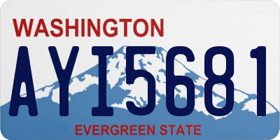 WA license plate AYI5681