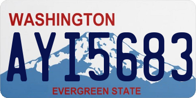 WA license plate AYI5683