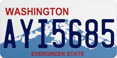 WA license plate AYI5685