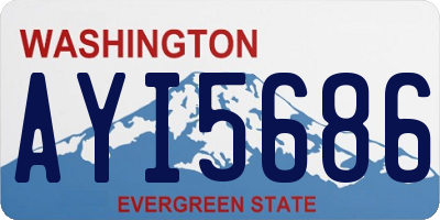 WA license plate AYI5686
