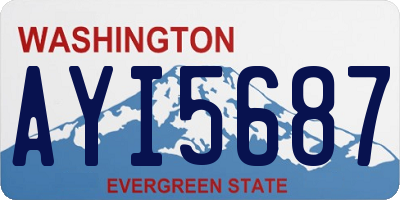 WA license plate AYI5687