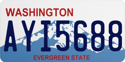 WA license plate AYI5688