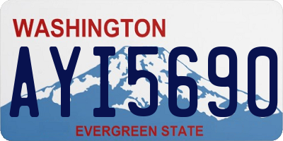 WA license plate AYI5690