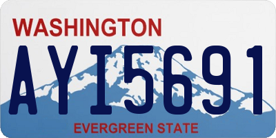 WA license plate AYI5691