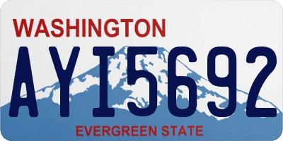 WA license plate AYI5692