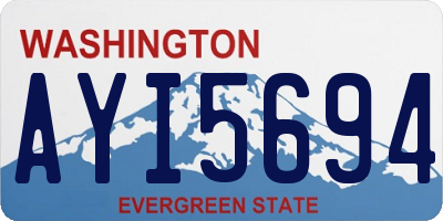 WA license plate AYI5694