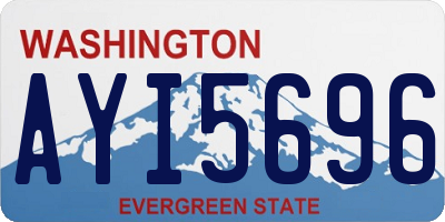 WA license plate AYI5696