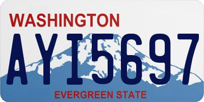 WA license plate AYI5697
