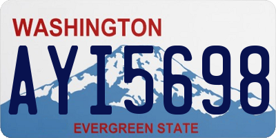 WA license plate AYI5698