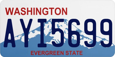 WA license plate AYI5699