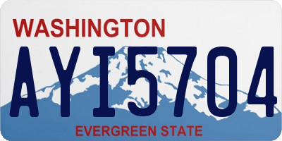 WA license plate AYI5704