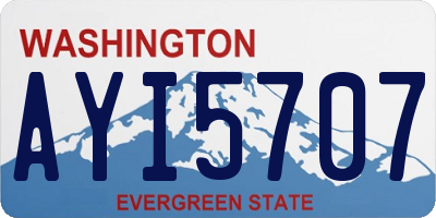 WA license plate AYI5707