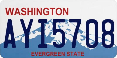 WA license plate AYI5708