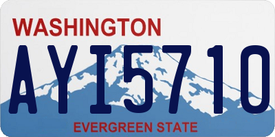 WA license plate AYI5710