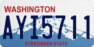 WA license plate AYI5711