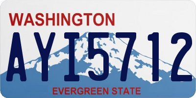 WA license plate AYI5712