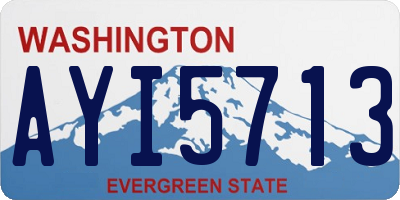 WA license plate AYI5713