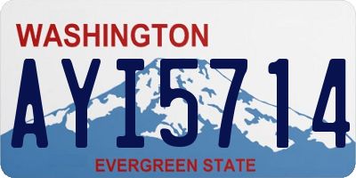WA license plate AYI5714