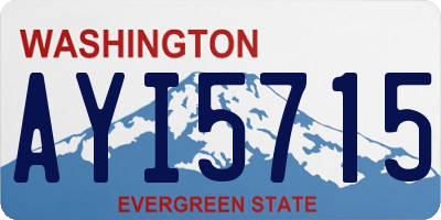 WA license plate AYI5715