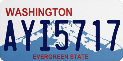 WA license plate AYI5717