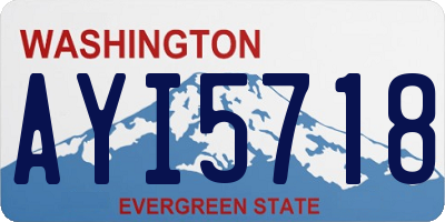 WA license plate AYI5718