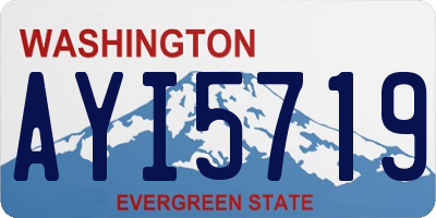 WA license plate AYI5719