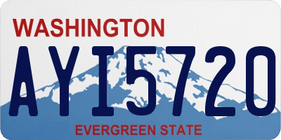 WA license plate AYI5720