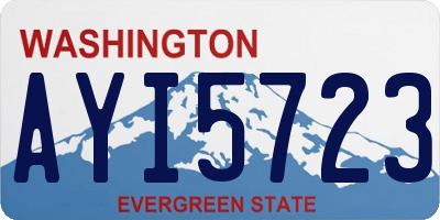 WA license plate AYI5723