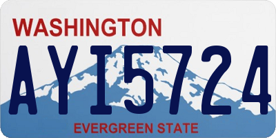WA license plate AYI5724