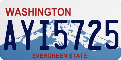 WA license plate AYI5725