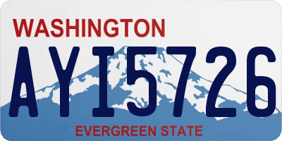 WA license plate AYI5726