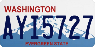 WA license plate AYI5727